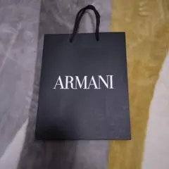 ARMANI ロゴ入り黒紙袋 中型のサムネイル