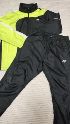 YONEX ウインドブレーカー 上下 黒/黄緑