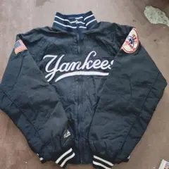 MLB ヤンキース 90s 総刺繍 スタジャン　ネイビー