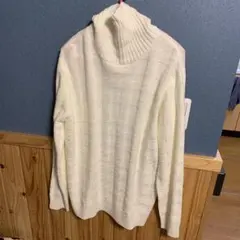 タートルネックニットセーター 2色セット