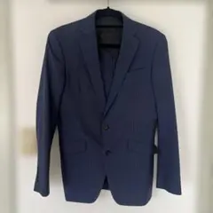 ネイビー ストライプ ビジネスジャケット　スーツセレクト