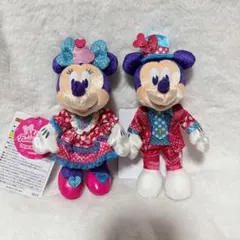 ディズニー パルパルーザ ファンダーランド ミッキー ミニー ぬいぐるみバッジ