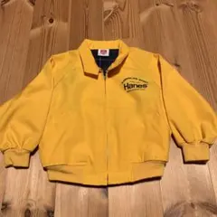 Hanes イエロー ジップアップジャケット