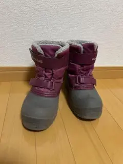 mont-bell パウダーブーツ キッズ 19cm パープル