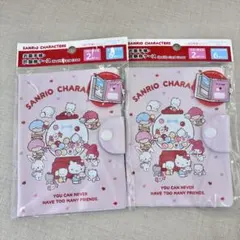 2点◎サンリオキャラクターズ　お薬手帳　診察券ケース　セリア　ハローキティ