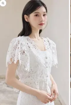 poláura ポローラ アリュールレースラッフルブラウス - メルカリ