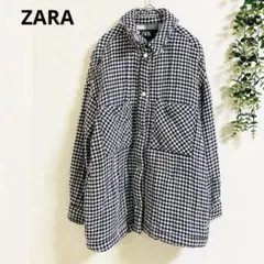 ザラ　シャツジャケット S チェック柄　中綿　おしゃれ　可愛い　カジュアル♡