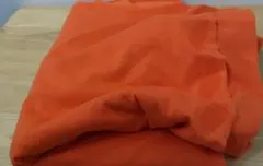 手芸他　ニット布地　天竺生地　1ｍカット　オレンジ