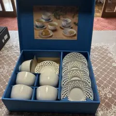 陶器製カップ・ソーサーセット 12点