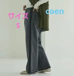 サイドラインカットオフバギーデニムパンツのサムネイル