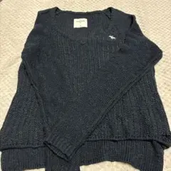 abercrombie ニットセーター XL ネイビー