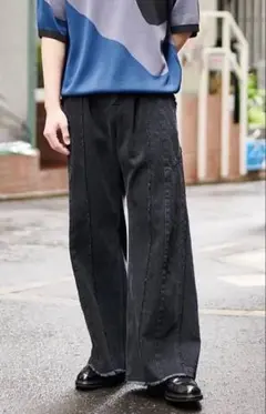 スヴィンコットンギャバジンプライムワイドツータックパンツ 2 - メルカリ