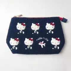 ハローキティ サガラ刺繍 ポーチ JAL 飛行機のサムネイル