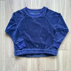 Journal Standard ネイビーベロア トレーナー