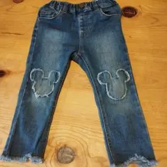 プティマイン　Disney ミッキーマウス デニムパンツ 90cm