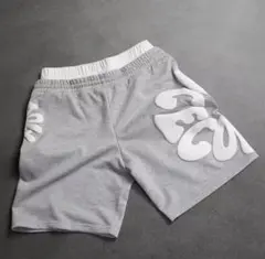 美品】Denim Tears 風 コットンリース スウェットショーツ ブルー