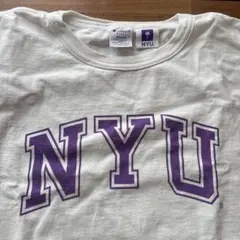 USA製チャンピオンChampion NYU Tシャツ M ホワイトT 1011
