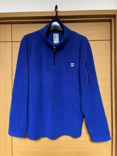 BILLA BONG 青 ジップアップ フリースジャケット