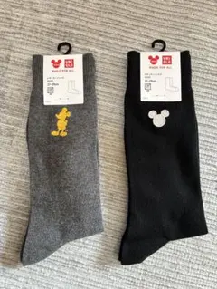 【新品 】UNIQLO レギュラーソックス ミッキー Disney 2足セット