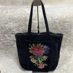 FEILER フェイラー　トートバッグ　ブラック　花柄のサムネイル