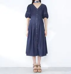美品 JILL BY JILLSTUART タックウエストワンピース