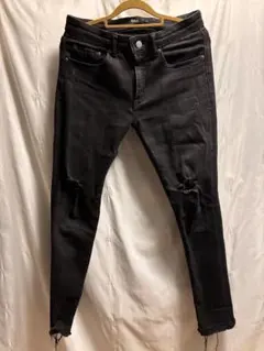 AZUL by moussy CUT OFF CRASH SKINNY