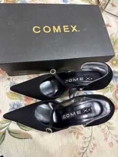 COMEX ブラック ハイヒール ポインテッドトゥのサムネイル