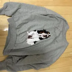 jouetie DOGプリントプルオーバー グレー M
