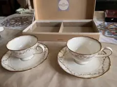 新品未使用　ノリタケボーンチャイナ カップソーサー２個セット