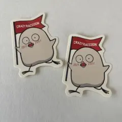 CRフェス　2024 ステッカー　おぼ　obo 2枚　CRAZY RACCOON