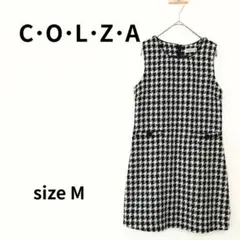 C・O・L・Z・A　ノースリーブワンピース　千鳥格子柄　Mサイズ　2293