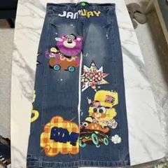 【JAM 】刺繍パッチワークデニムパンツ 150cm