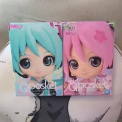 Qposket 初音ミク & 桜ミク フィギュアセット