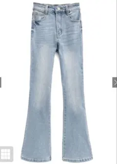 GRL ハイウエストフレアデニムパンツ cu498 Mサイズ