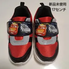 新品未使用 カーズ キッズ スニーカー ライトニングマックイーン レッドブラック