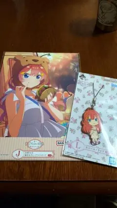 値下げ!!一番くじ五等分の花嫁イラストボード&ラバスト中野五月