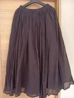 黒 フレアロングスカート サイズF