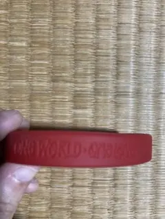 Stussy ONE WORLD ONE LOVE ラバーバンド 赤のサムネイル