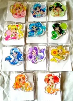 くじ引き堂　ぴちぴちピッチ　アクリルキーホルダー　コンプ