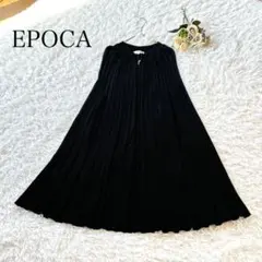 EPOCA プリーツケープジップニット 40 L ゆったり　ブラックのサムネイル
