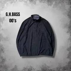 G.H.BASS ハーフジップフリースプルオーバー 黒 y2kヴィンテージUSA