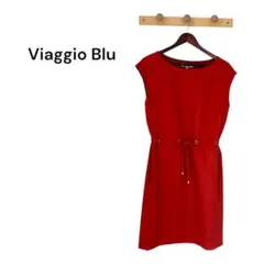 【美品】Viaggio Blu ビアッジョブルーワンピース　サイズ2　レッドのサムネイル