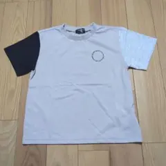 新品☆コムサイズム　グレージュ　サークルプリント半袖Tシャツ120㎝