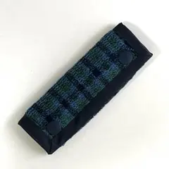 ハンドメイド持ち手カバー/デニムバッグトートバッグハンドルカバー赤チェック