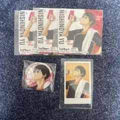 ハイキュー　極楽湯　西谷　コースター　缶バッジ　フォトカード