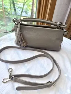 新品】Atelier nuu アトリエヌウ 日本製 豊岡鞄 タッセル付ショルダ 