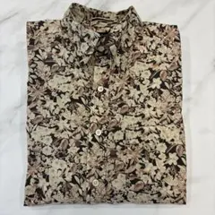 ポールスミスコレクション 長袖ドレスシャツ 花柄 フラワープリント 総柄 M