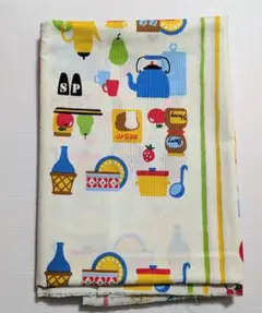 プリント生地　キッチン柄