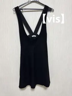 【VIS】ブラックミニワンピース