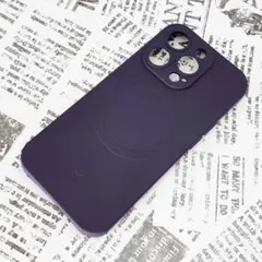 iPhone 14Pro MagSafeシリコンケース [13] パープル
